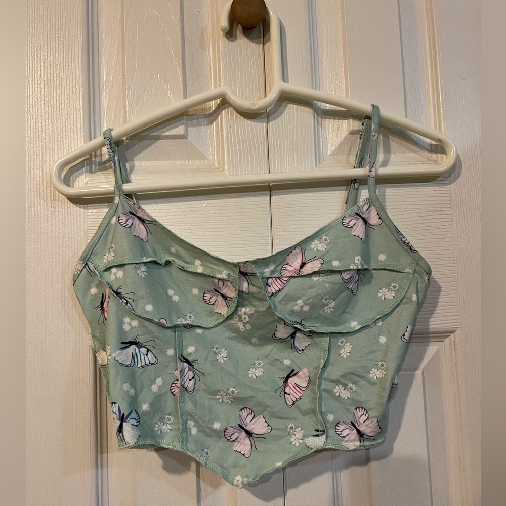 Butterfly “Bustier Inspired” Tank Top